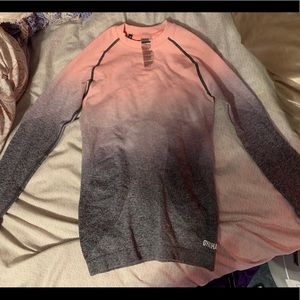 Gymshark Ombre seamless long sleeve size small